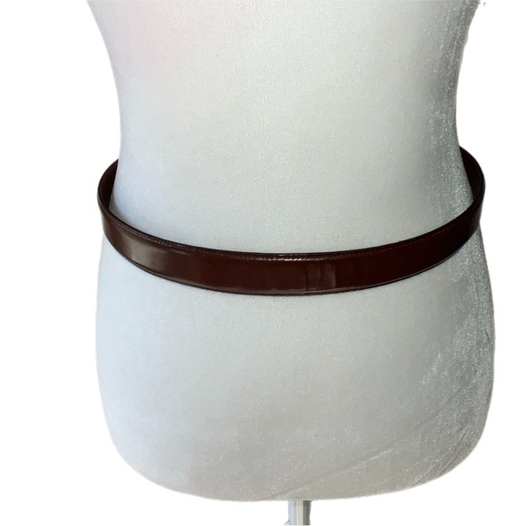 Vintage Coach British Tan Glove Tanned Leather Belt Brass Hardware - Picture 2 of 6